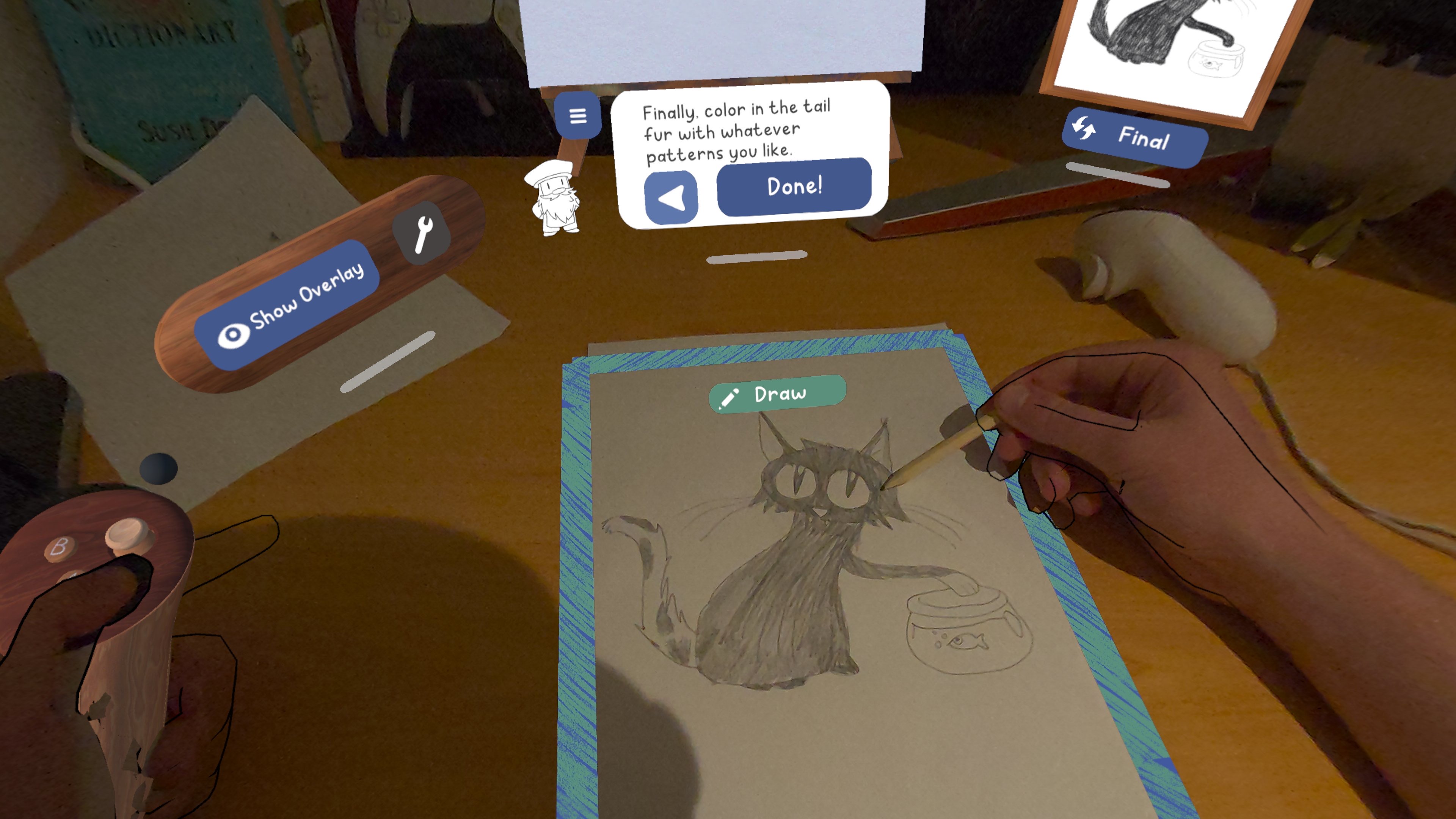 Meta Quest Paint VR меню