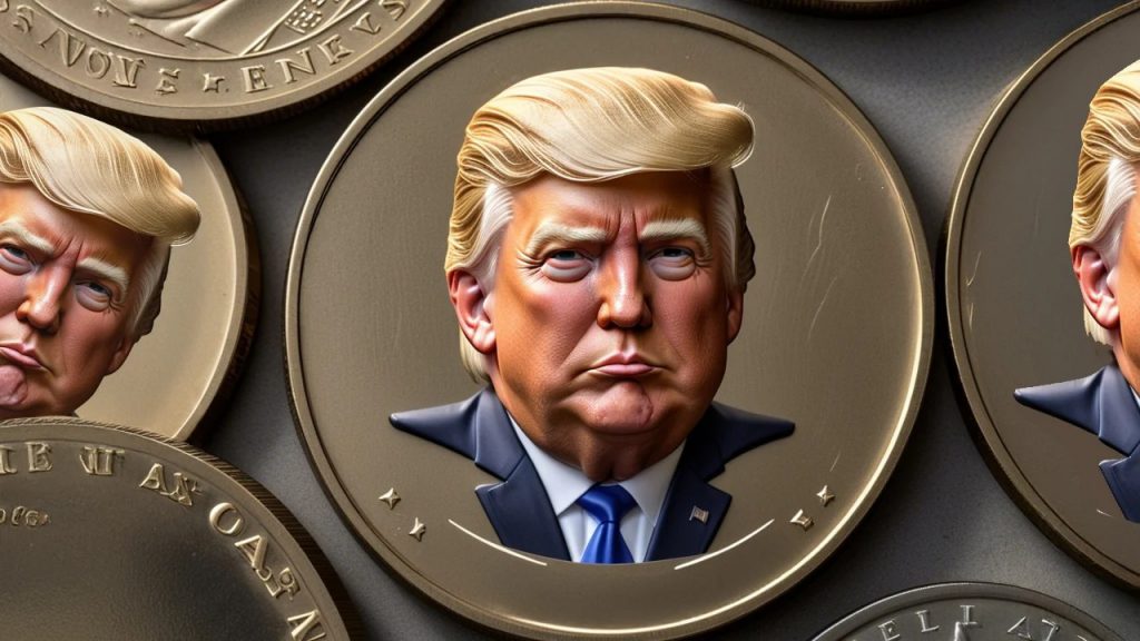 Дональд Трамп монета