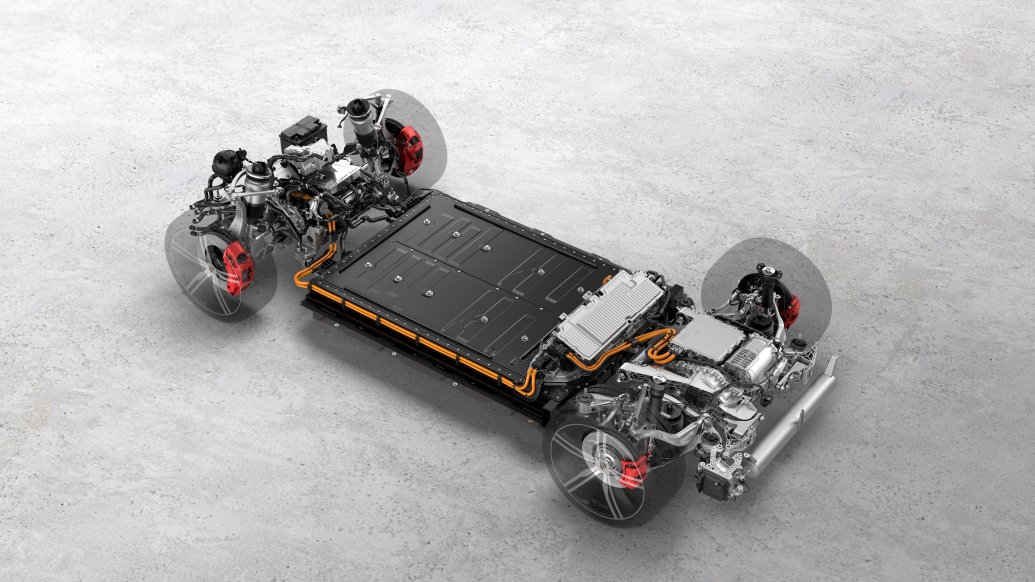 Технічна графіка, Macan Turbo - задня вісь з трансмісією