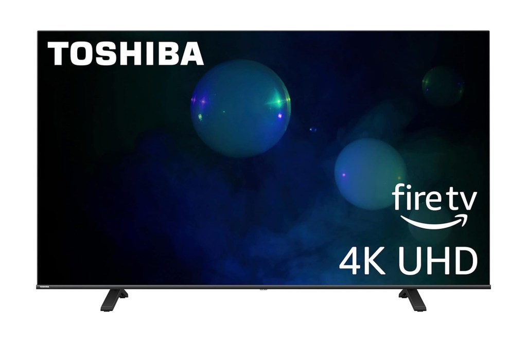 Toshiba 65-дюймовий клас C350 Серія провів 4K UHD Smart Fire TV з Alexa Voice Remote (65C350LU, 2023 Модель)