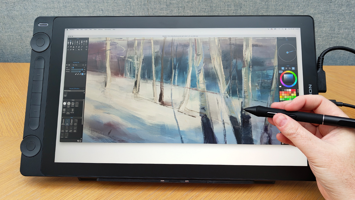 Huion Kamvas 16 (Gen 3); Дисплей креслення ручки