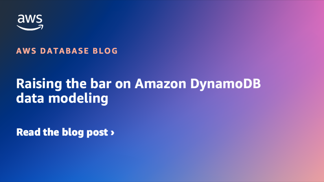 Підвищення планки на моделювання даних Amazon Dynamodb