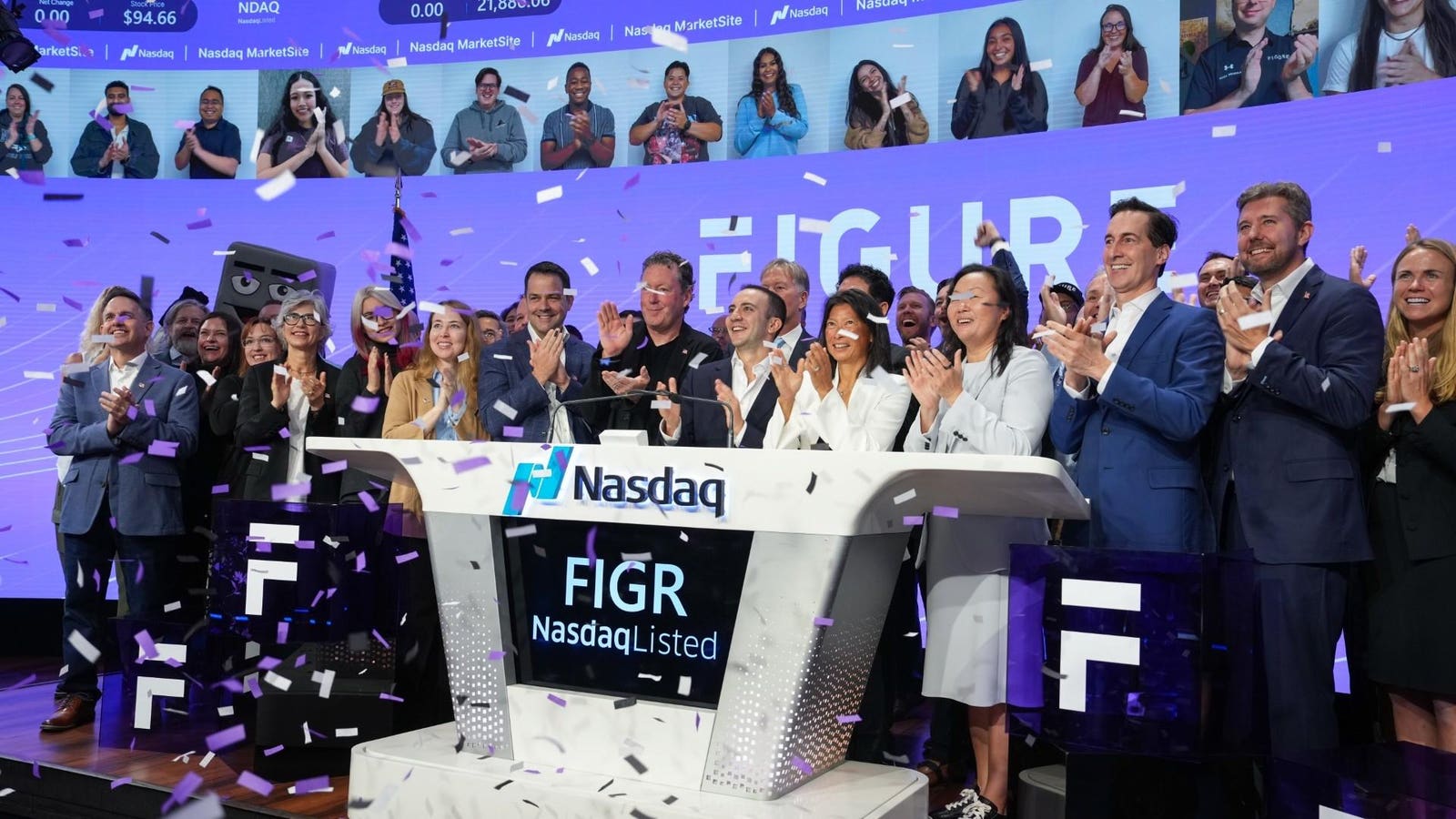 Рисунок сплеску акцій у дебюті NASDAQ після 787 мільйонів доларів IPO