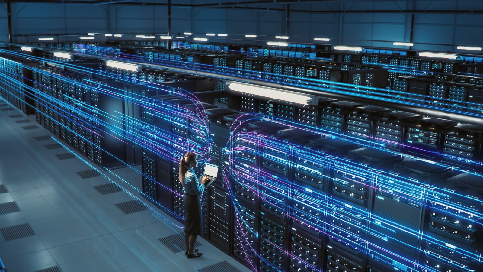 Концепція 3D-графіки Big Data Center від Gorodenkoff через Shutterstock