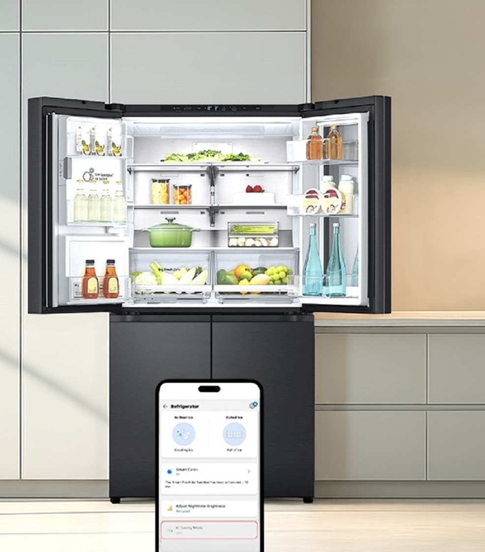 Додаток ThinQ від LG можна використовувати, наприклад, для керування внутрішнім освітленням холодильника