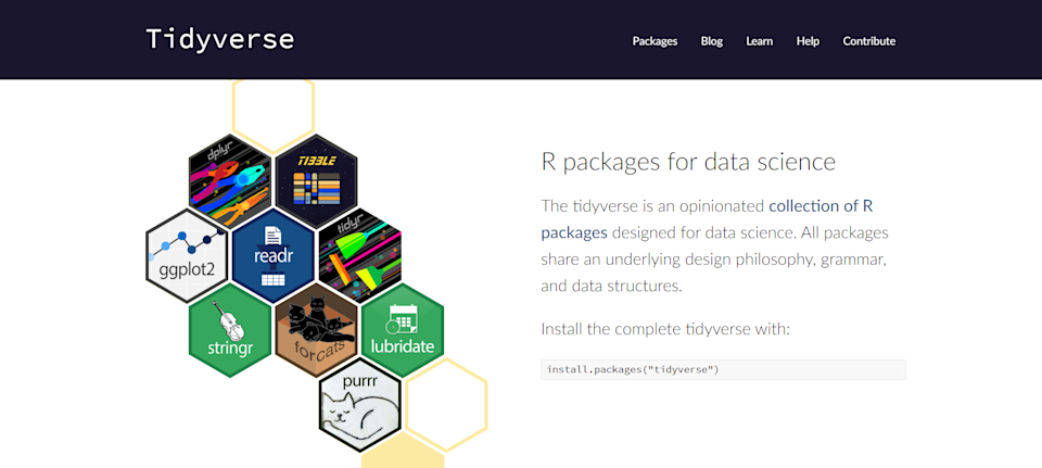 Офіційний сайт Tidyverse.
